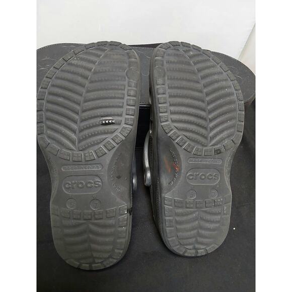 CROCS UNISEX Adults Classic Clogs Slip On Shoes M5 W7 In Black - Picture 5 of 6